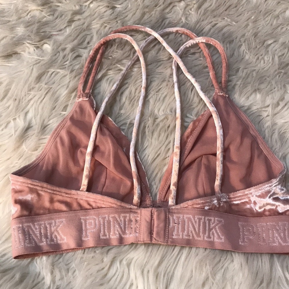 PINK Velour Bra - Picture 6 of 9